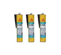 Lot de 3 mastic-colle à prise rapide SIKA Sikaflex G 139 - Noir - 300ml