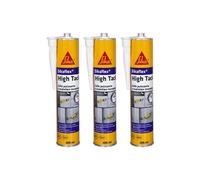 Lot de 3 mastic-colle à prise rapide - SIKA Sikaflex High Tack - Blanc - 300ml