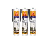 Lot de 3 mastic silicone SIKA SikaSeal 109 Menuiserie - Anthracite - 300ml