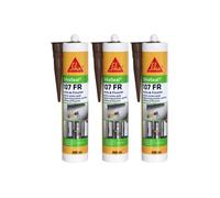 Lot de 3 mastics acryliques spécial façade - SIKA SikaSeal 107 Joints et Fissure - Acajou - 300ml