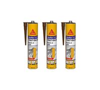 Lot de 3 mastics colle multi-usages SIKA Sikaflex 11 FC Purform - Marron - 300 ml