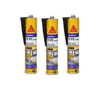Lot de 3 mastics colle SIKA Sikaflex 11 FC+ Evolution - Noir - 300ml