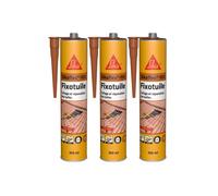 Lot de 3 mastics colle souple SIKA Sika Fixotuile - Terre cuite - 300ml