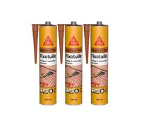 Lot de 3 mastics colle souple SIKA Sika Fixotuile - Terre cuite - 300ml