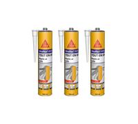 Lot de 3 mastics colles multi-usages SIKA Sikaflex 11 FC Purform - Blanc - 300 ml
