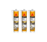 Lot de 3 mastics colles SIKA Sikaflex 143 Rapide - Blanc - 290ml