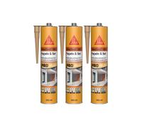 Lot de 3 mastics polyuréthane 2 en 1 SIKA Sikaseal-183 Façade & Sol - Ton pierre - 300ml