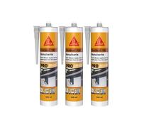 Lot de 3 mastics silicone SIKA Sikaseal-185 Menuiserie - Transparent - 300ml