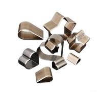 Lot de 3 matrices de découpe en alliage d'acier et de cuir, en forme de goutte, de cœur, d'étoile, parfaites pour les travaux manuels et projets de tissu (3 pièces)