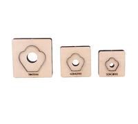 Lot de 3 matrices de découpe en cuir, en forme de pétale de fleur pour loisirs créatifs, découpe précise du cuir, ensemble de moules durables, outil de bricolage polyvalent