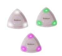 Lot de 3 médiators de guitare à LED, médiators lumineux à LED, médiators de guitare pour ukulélé, médiators de guitare lumineux, médiators de guitare de rechange