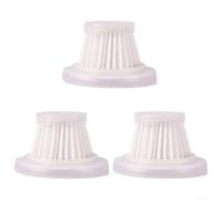 Lot de 3 microfiltres pour aspirateur de voiture, utilisation sans fil, efficace pour filtrer la poussière et les particules fines pour améliorer l'efficacité du nettoyage