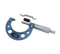 Lot de 3 micromètres de diamètre extérieur de 0 à 75 mm avec graduation de 0,01 mm, outil de mesure extérieur en acier au carbone pour échelle de filetage - Lot de 3 (0-25 mm, 25-50 mm)