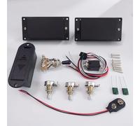 Lot de 3 micros Humbucker actifs compatibles avec EMG 81 85, noir mat, kit de câblage 25K, pour Fender Strat HH et la plupart des guitares électriques HH, son haut rendement pour Rock Metal (Pickups)