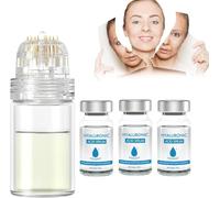 Lot de 3 microsystèmes de perfusion pour le visage, rouleau de microfléchettes à l'acide hyaluronique, système de micro-infusion pour le visage, améliore les rides et rides du visage, lot de