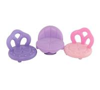 Lot de 3 mini accessoires de chaise pour petit animal de compagnie, collie, teckel, shorthari, chat, bébé, husky et plus encore, accessoires de meubles miniatures pour mini animaux de compagnie et