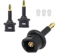 Lot de 3 mini adaptateurs Toslink 3,5 mm, adaptateur numérique femelle vers jack mâle, coupleur audio numérique à fibre optiq[L764]