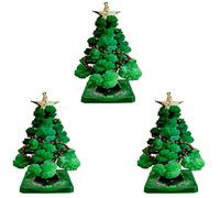 Lot de 3 Mini Arbre de Noël Magique en Pleine Croissance, kit de décoration en Cristal, Cadeau de Noël pour garçons et Filles, Kits scientifiques et Guide d'apprentissage