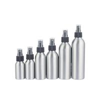 Lot de 3 mini flacons vaporisateurs vides en aluminium, rechargeables, for parfums et cosmétiques(Black Cap,50ml)