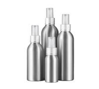 Lot de 3 mini flacons vaporisateurs vides en aluminium, rechargeables, for parfums et cosmétiques(Sliver Cap,50ml)