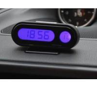 Lot de 3 mini horloges numériques 2 en 1 pour affichage de l'heure et de la température