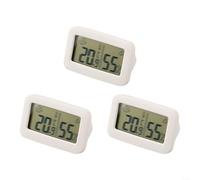 Lot de 3 mini jauges de température et d'humidité numériques pour une utilisation domestique dans les chambres, les cuisines et les placards avec une installation simple à l'aide de ruban adhésif