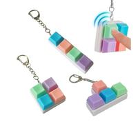 Lot de 3 mini jouets tactiles Fidget Anti Stress Jouet mini jouets sensoriels pour Adulte pour Soulager Le Stress porte-clés colorés fête école cadeau