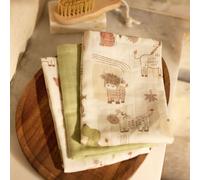 Lot de 3 mini langes Barn Buddies (31 x 31 cm)