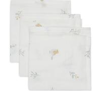Lot de 3 mini langes en gaze de coton Lovely Birds (31 x 31 cm)