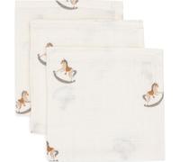 Jollein Lot de 3 langes pour bébé - Nostalgic Ride - 31 x 31 cm - 100% coton - Certifiées Oeko-Tex