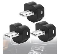 Lot de 3 mini lumières LED USB de type C, éclairage d'ambiance USB pour voiture, éclairage intérieur de voiture, style rétro, pour ordinateur portable, clavier, décoration d'intérieur, lecture