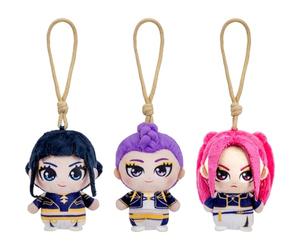 Lot de 3 Mini-Peluches à Clip Kpop Demon Hunters (10 cm) Rumi, Mira et Zoey