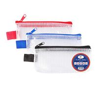 Lot de 3 Mini Pochettes zippées en Plastique Transparent résistant à l'eau