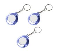Lot de 3 Mini Porte-clés à Ruban à Mesurer, Mètre ruban de 2 mètres, Ruban à Mesurer de Poche Rétractable en Acier Inoxydable pour Cadeaux de Fête d'anniversaire, Usage Quotidien