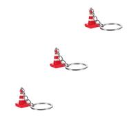 Lot de 3 Mini Porte-clés de Police de la Circulation Porte-clés pour Portefeuille Petit Porte-clés Petit Porte-clés pour Le à Main Jouet Clé de Sol Résine, comme sur la Photo x 3 pièces,