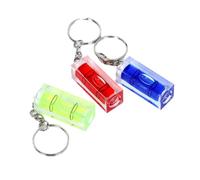 Lot de 3 mini porte-clés niveau à bulle, 4 cm x 1,5 cm x 1,5 cm, 3 couleurs, outil de niveau à bulle de précision
