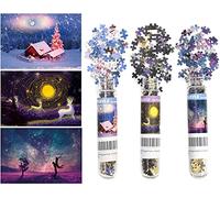 Lot de 3 Mini Puzzles de 150 pièces pour Adultes - 15,2 x 10,2 cm - Jouets de Divertissement pour la Maison - Puzzles de décoration d'intérieur