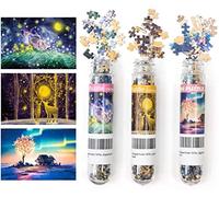 Lot de 3 Mini Puzzles de 150 pièces pour Adultes - 15,2 x 10,2 cm - Jouets de Divertissement pour la Maison - Puzzles de décoration d'intérieur