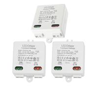 Lot de 3 mini transformateurs LED 12 V/DC, 12 V/DC 12 W - Driver LED - Pilote CC - Mini transformateur 2 - Éclairage LED - Transformateur électronique