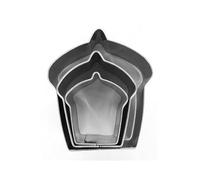 Lot de 3 minis emporte-pièces Cupcake, Inox alimentaire, 2 cm, 3 cm, 4 cm