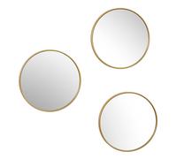 Home Deco Factory Miroirs déco Toronto Lot de 3 26 cm Or