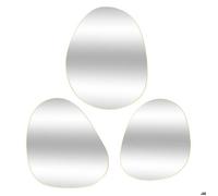 Lot de 3 miroirs organiques ""Lida"" L32/44,5/47cm or - Atmosphera createur d'interieur