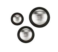 Lot de 3 miroirs Ronds convexes patinés 9, 11 et 13 cm