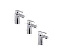 Lot de 3 mitigeurs lavabo Aleo+ sans tirette