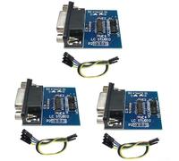 Lot de 3 modules convertisseur RS232 vers pour Ttl avec indicateur LED pour transmission de données de port série et changement de niveau logique dans les projets électroniques prenant en charge la