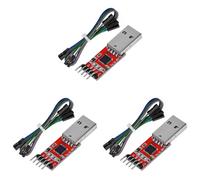 Lot de 3 modules convertisseurs USB 2.0 vers TTL 5 broches CP2102 pour UART 3,3 V et 5 V