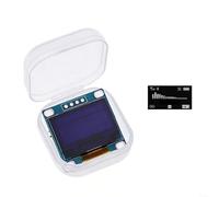 Lot de 3 modules d'affichage de 2,4 cm 128 x 64 I2C avec écran bleu jaune blanc pour Arduino pour Raspberry Pi pour STM32, pour ESP32 pour projets méga inclus 10 fils (blanc)