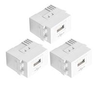 Lot de 3 modules d'alimentation USB 220 V vers transformateur 5 V, adaptateur de charge 2,1 A, bloc d'alimentation encastré, prise de charge USB, adaptateur de commutation pour smartphones, tablettes
