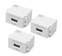 Lot de 3 Modules d'Alimentation USB Encastrés, Prise 220V vers 5V 2.1A, Transformateur et Prise de Charge USB Rapide pour Smartphones, Tablettes et Appareils USB