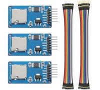 Lot de 3 modules de lecteur de carte Micro SD TF 6 broches SPI avec puce de conversion de niveau pour Arduino UNO R3 Mega 2560 en raison